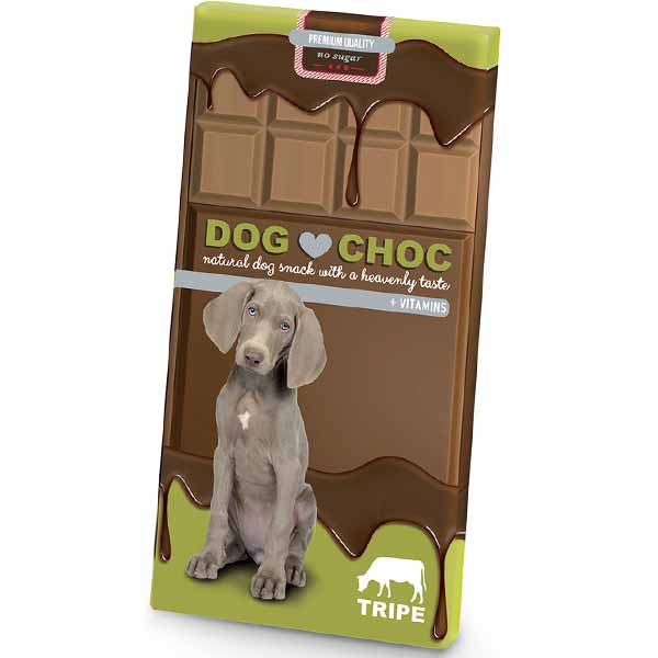 شکلات تخته ای سگ طعم سیرابی 100 گرمی Dog Choc